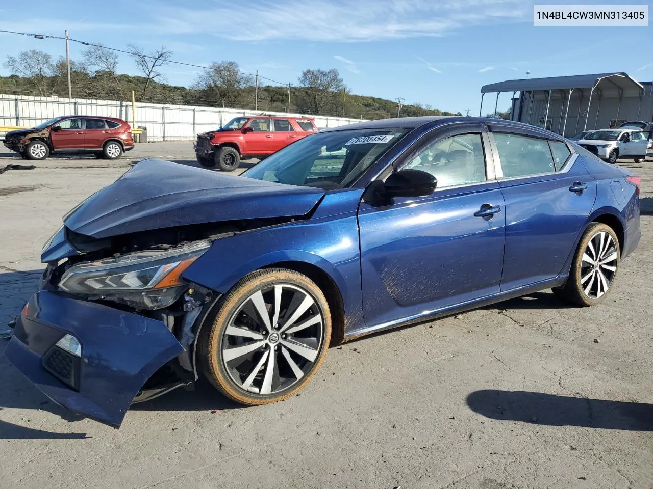 2021 Nissan Altima Sr VIN: 1N4BL4CW3MN313405 Lot: 76206454