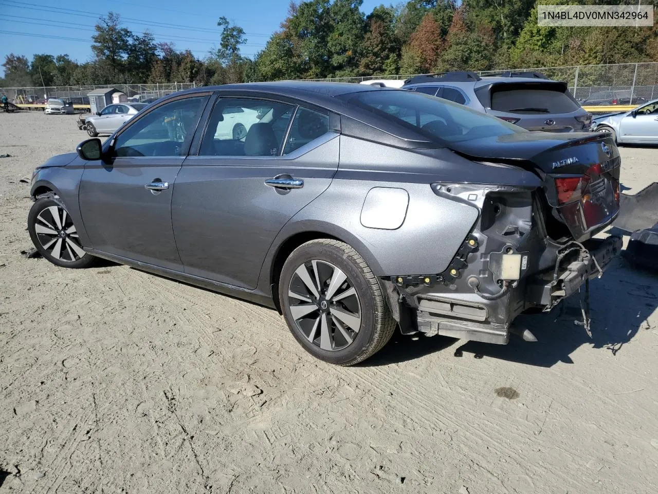 2021 Nissan Altima Sv VIN: 1N4BL4DV0MN342964 Lot: 76365884