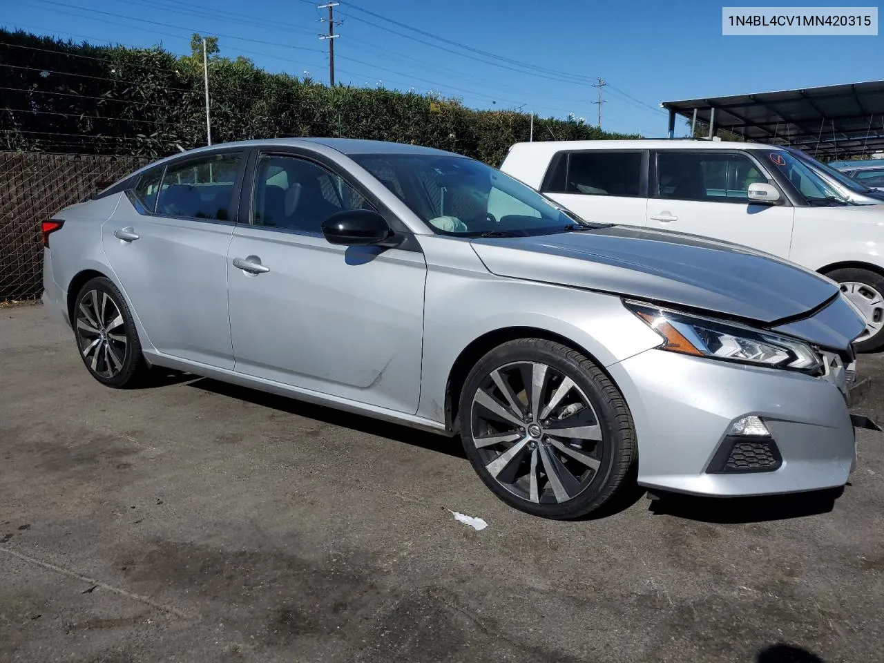 2021 Nissan Altima Sr VIN: 1N4BL4CV1MN420315 Lot: 76480624