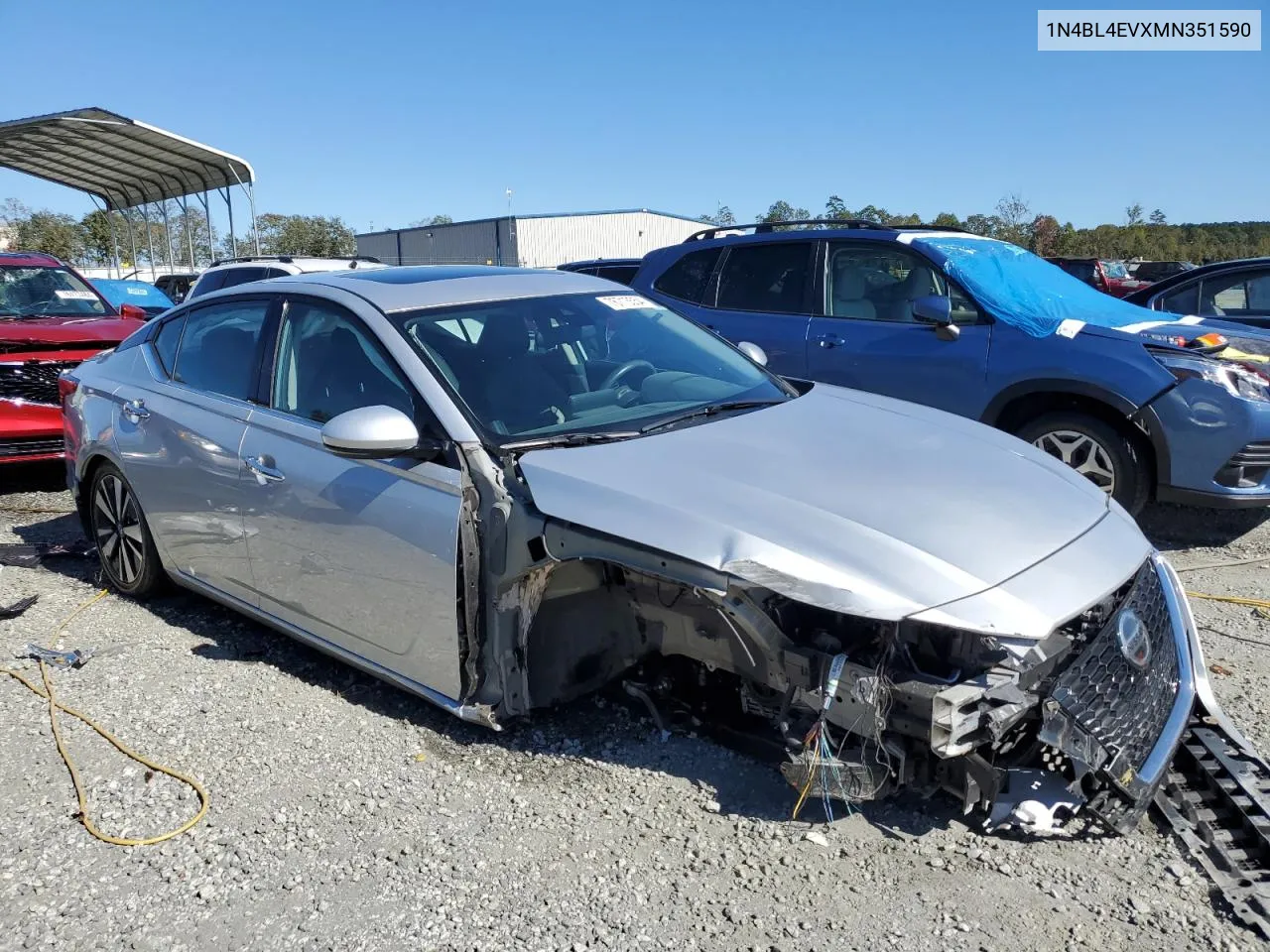 2021 Nissan Altima Sl VIN: 1N4BL4EVXMN351590 Lot: 76713554