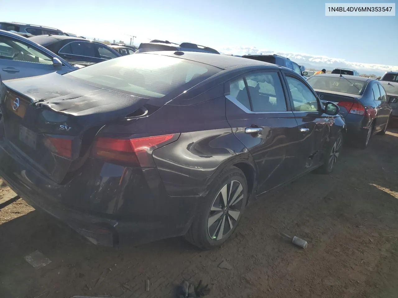 2021 Nissan Altima Sv VIN: 1N4BL4DV6MN353547 Lot: 76726804