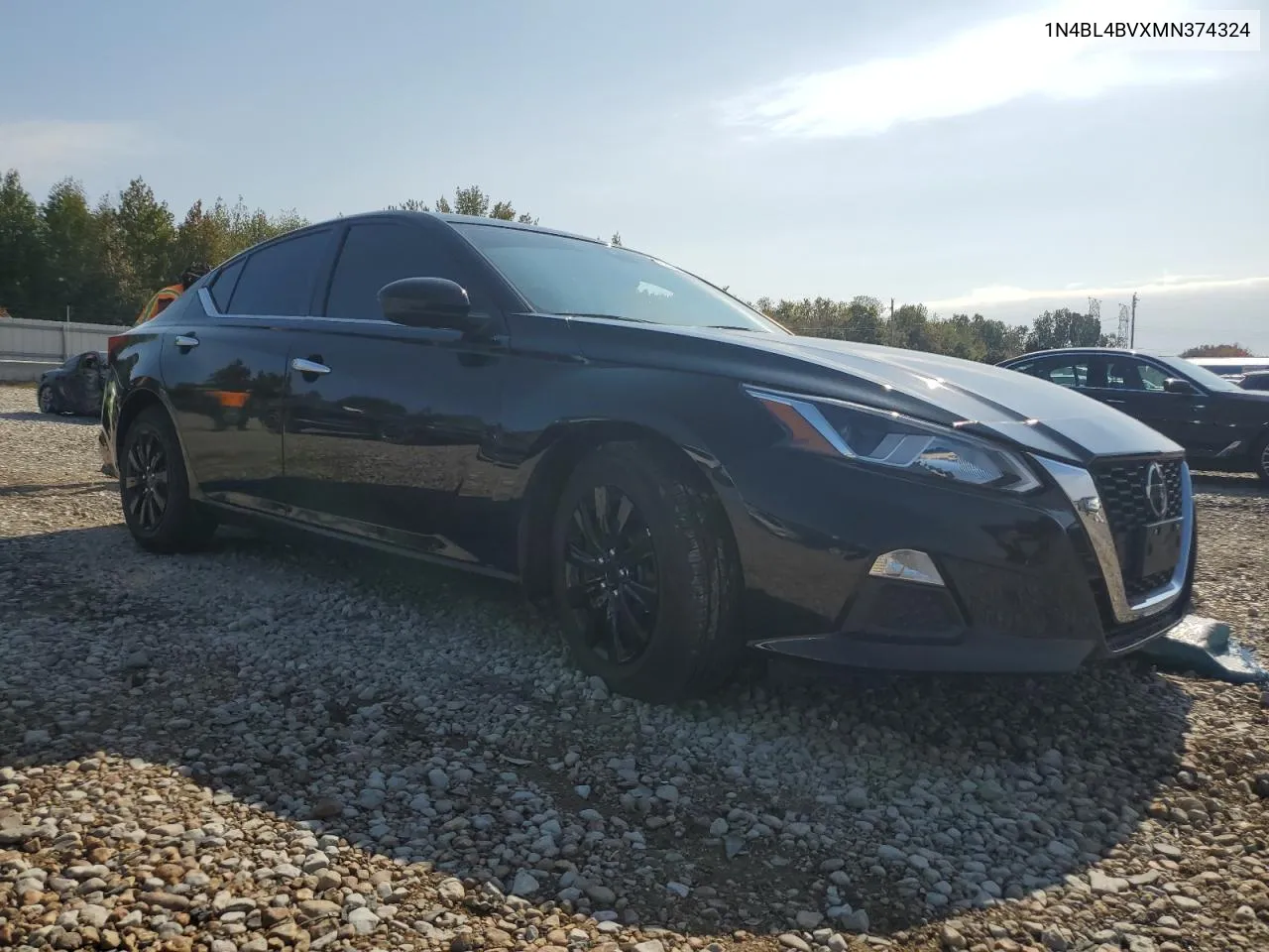 2021 Nissan Altima S VIN: 1N4BL4BVXMN374324 Lot: 77039114