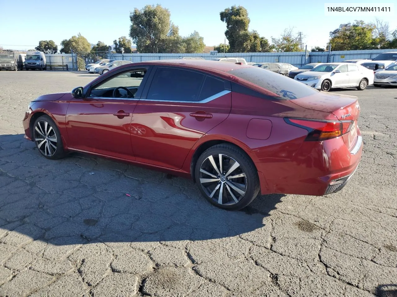 2021 Nissan Altima Sr VIN: 1N4BL4CV7MN411411 Lot: 77040454