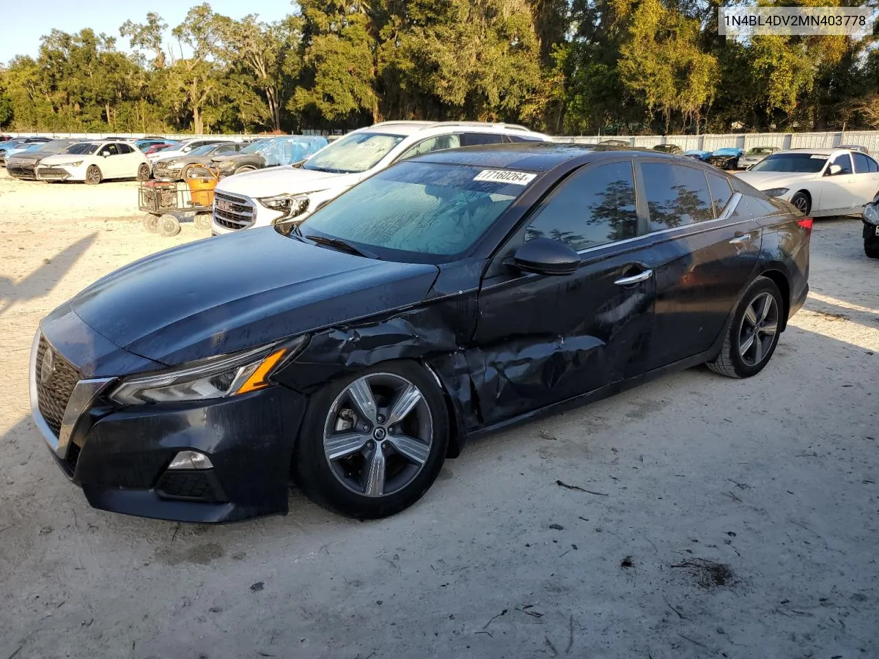 2021 Nissan Altima Sv VIN: 1N4BL4DV2MN403778 Lot: 77160264