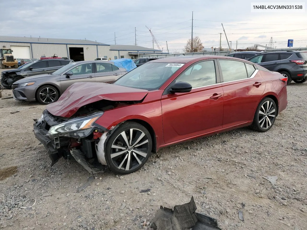 2021 Nissan Altima Sr VIN: 1N4BL4CV3MN331538 Lot: 78620064