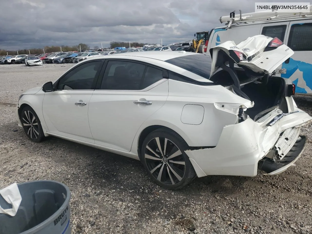 2021 Nissan Altima Platinum VIN: 1N4BL4FW3MN354645 Lot: 78913574