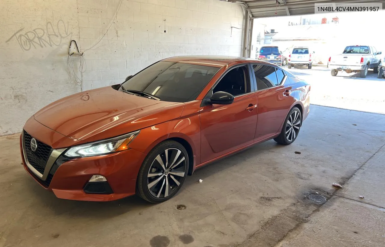 2021 Nissan Altima Sr VIN: 1N4BL4CV4MN391957 Lot: 80498974