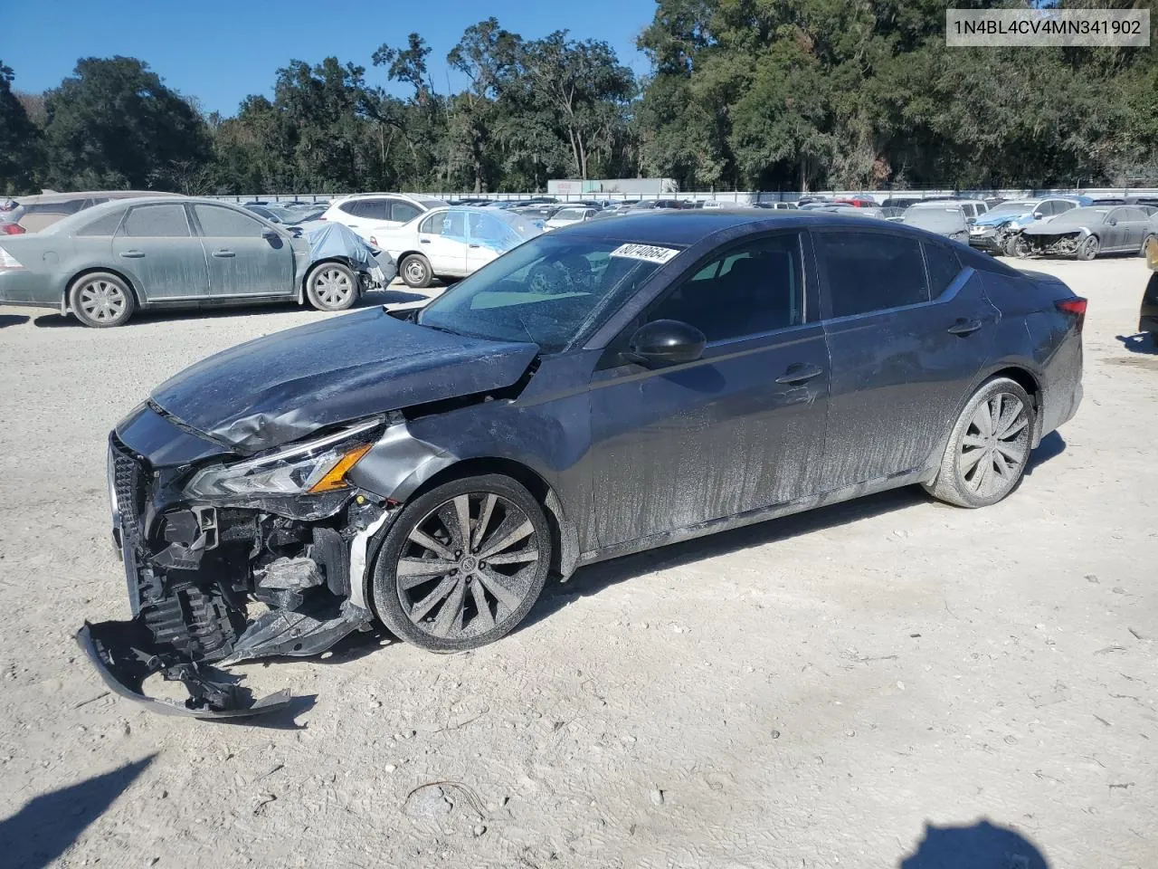 2021 Nissan Altima Sr VIN: 1N4BL4CV4MN341902 Lot: 80740664