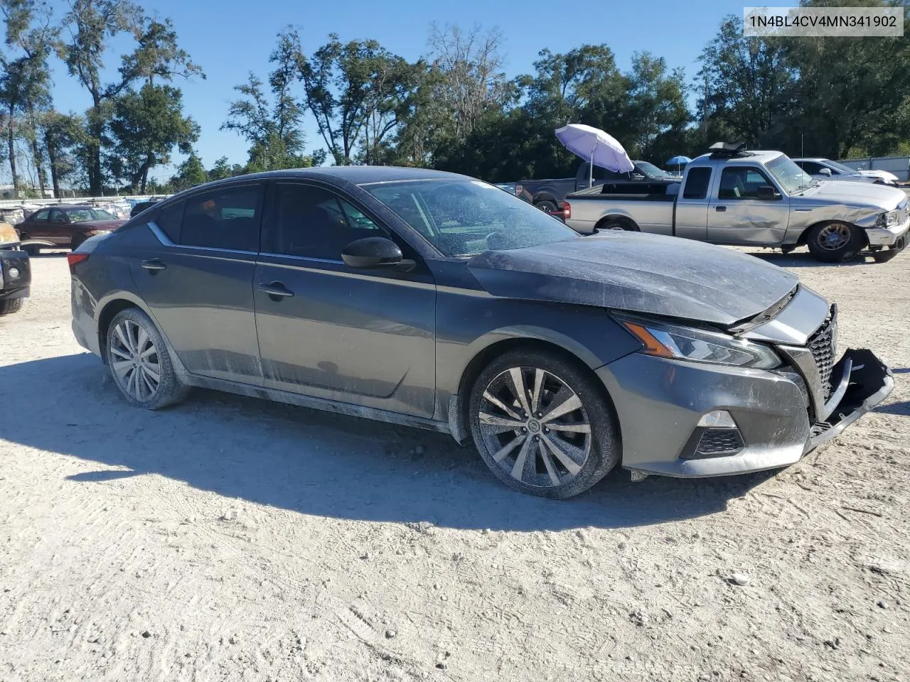 2021 Nissan Altima Sr VIN: 1N4BL4CV4MN341902 Lot: 80740664