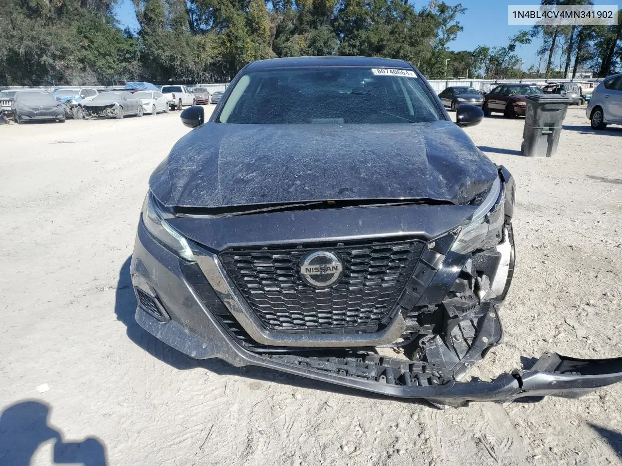 2021 Nissan Altima Sr VIN: 1N4BL4CV4MN341902 Lot: 80740664