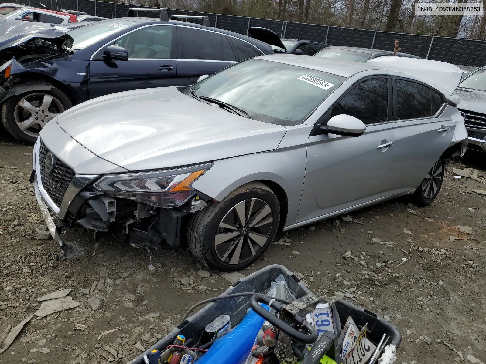 2021 Nissan Altima Sv VIN: 1N4BL4DV3MN358253 Lot: 82890583