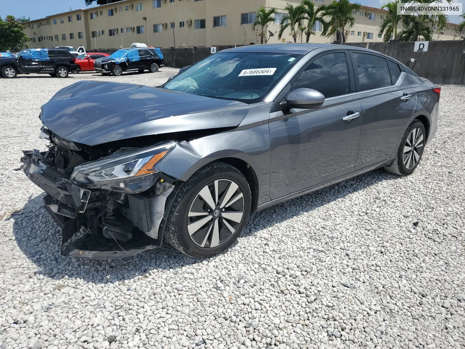 2022 Nissan Altima Sv VIN: 1N4BL4DV0NN331965 Lot: 67686504