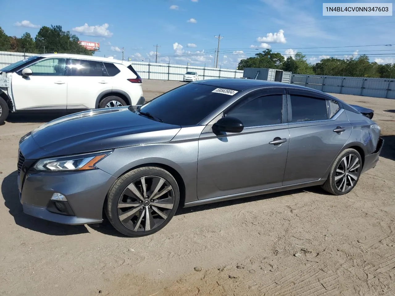 2022 Nissan Altima Sr VIN: 1N4BL4CV0NN347603 Lot: 69563904