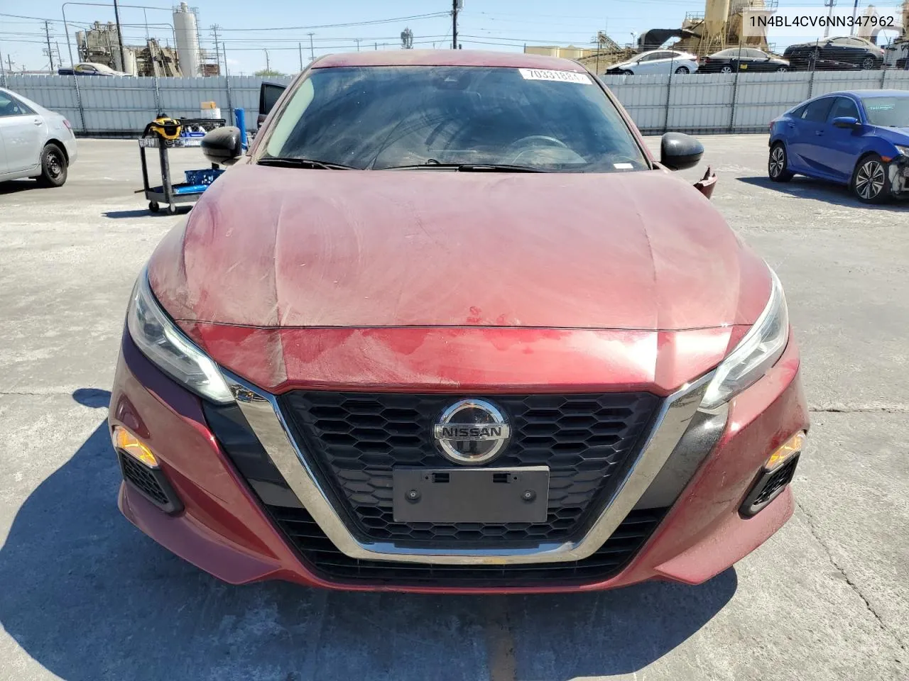 1N4BL4CV6NN347962 2022 Nissan Altima Sr