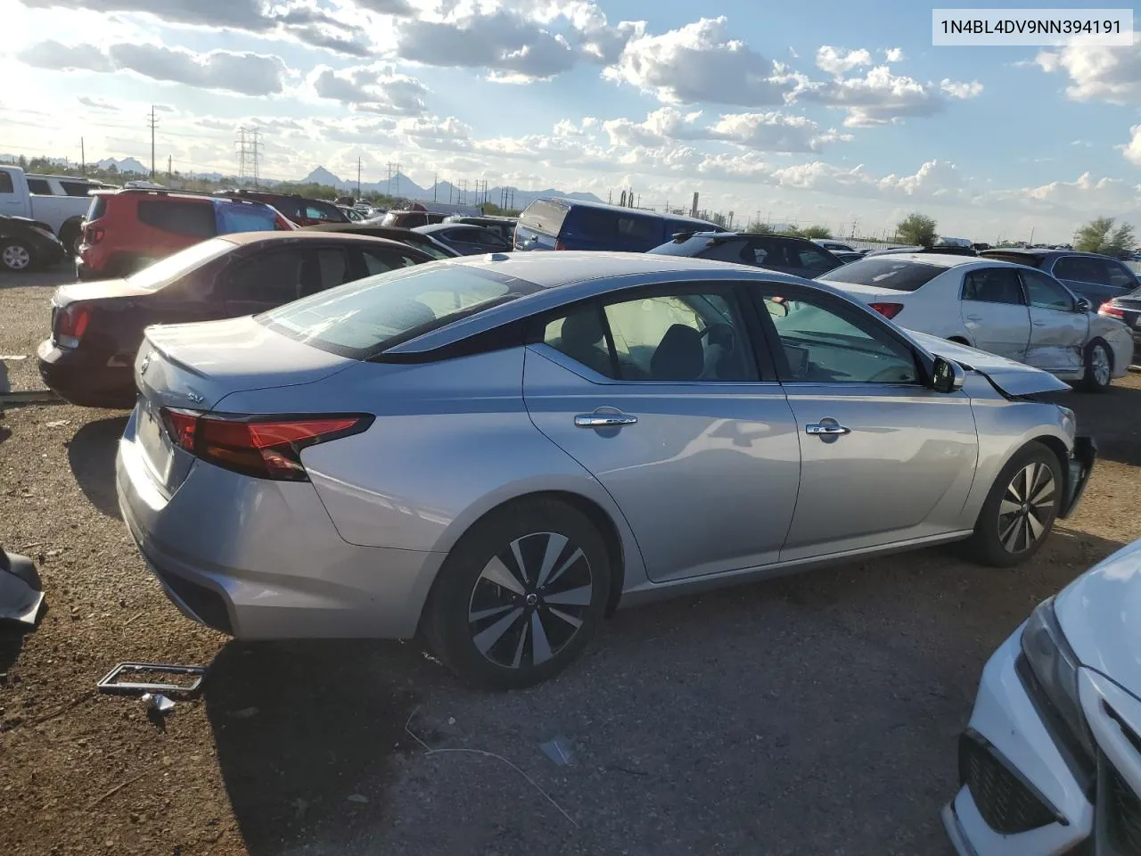 2022 Nissan Altima Sv VIN: 1N4BL4DV9NN394191 Lot: 71678524