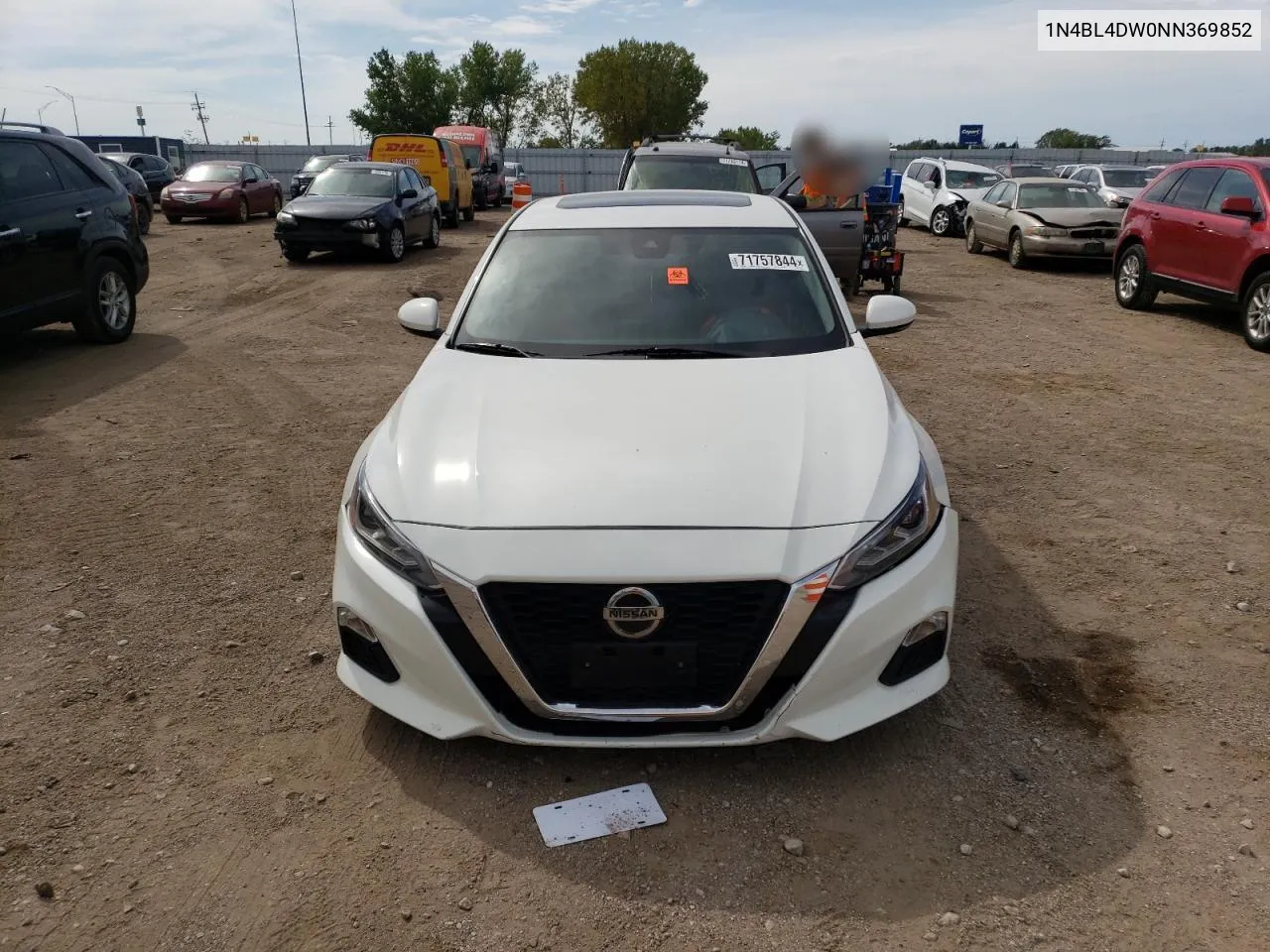 2022 Nissan Altima Sv VIN: 1N4BL4DW0NN369852 Lot: 71757844