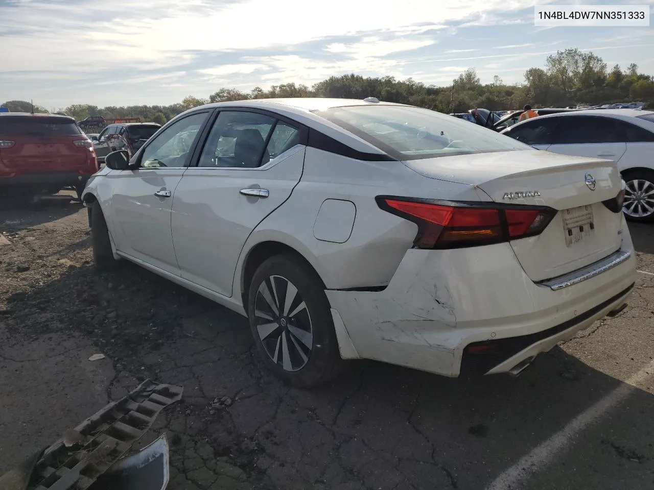 2022 Nissan Altima Sv VIN: 1N4BL4DW7NN351333 Lot: 73367534