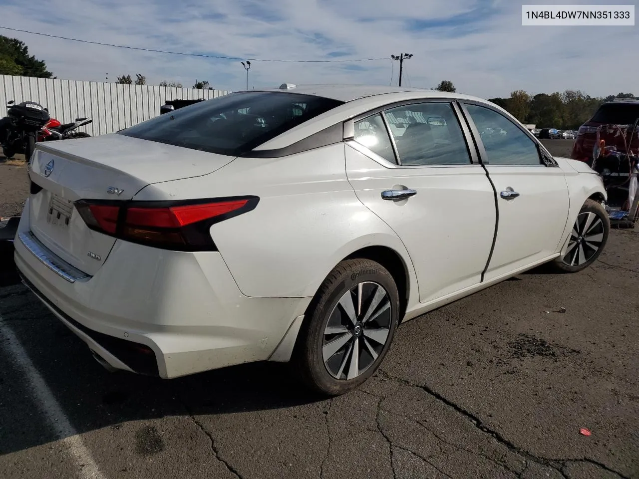 2022 Nissan Altima Sv VIN: 1N4BL4DW7NN351333 Lot: 73367534