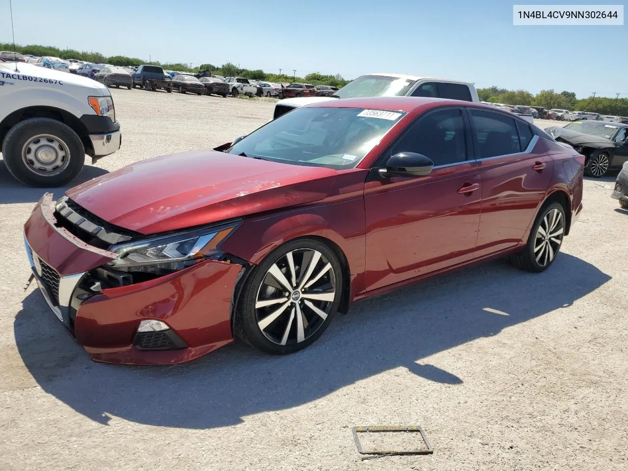 2022 Nissan Altima Sr VIN: 1N4BL4CV9NN302644 Lot: 73563744