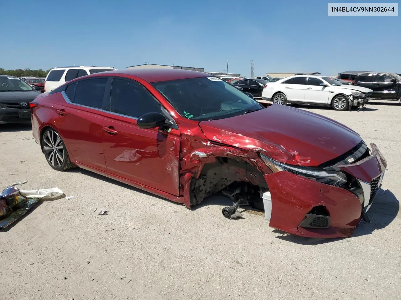 2022 Nissan Altima Sr VIN: 1N4BL4CV9NN302644 Lot: 73563744