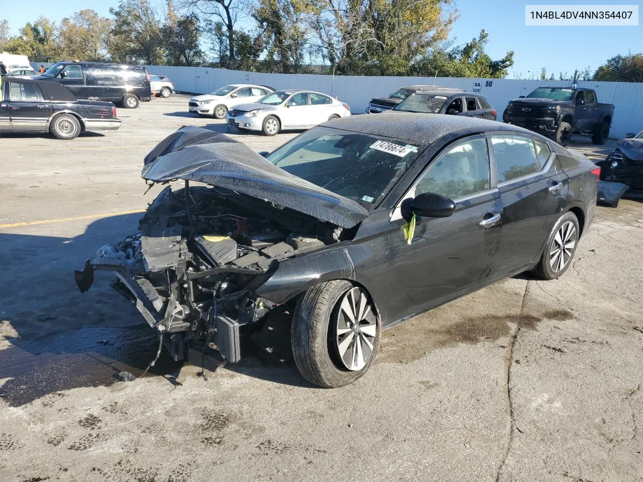 2022 Nissan Altima Sv VIN: 1N4BL4DV4NN354407 Lot: 74786674