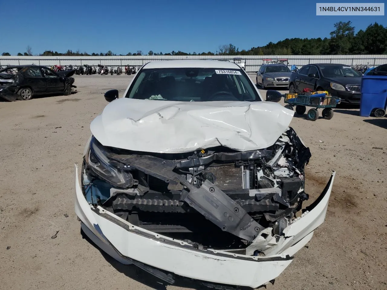 2022 Nissan Altima Sr VIN: 1N4BL4CV1NN344631 Lot: 75316854