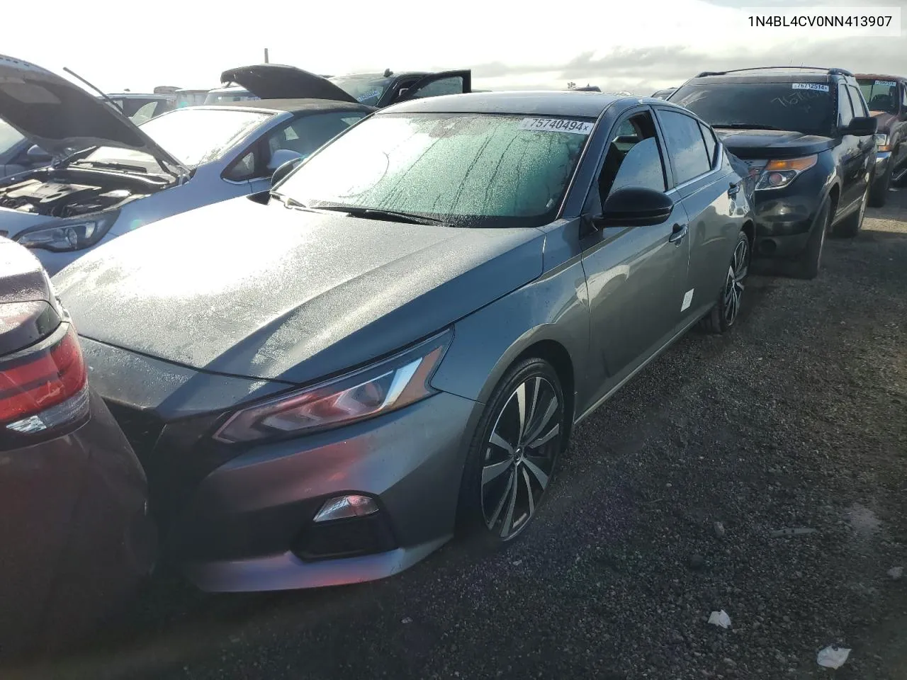 2022 Nissan Altima Sr VIN: 1N4BL4CV0NN413907 Lot: 75740494