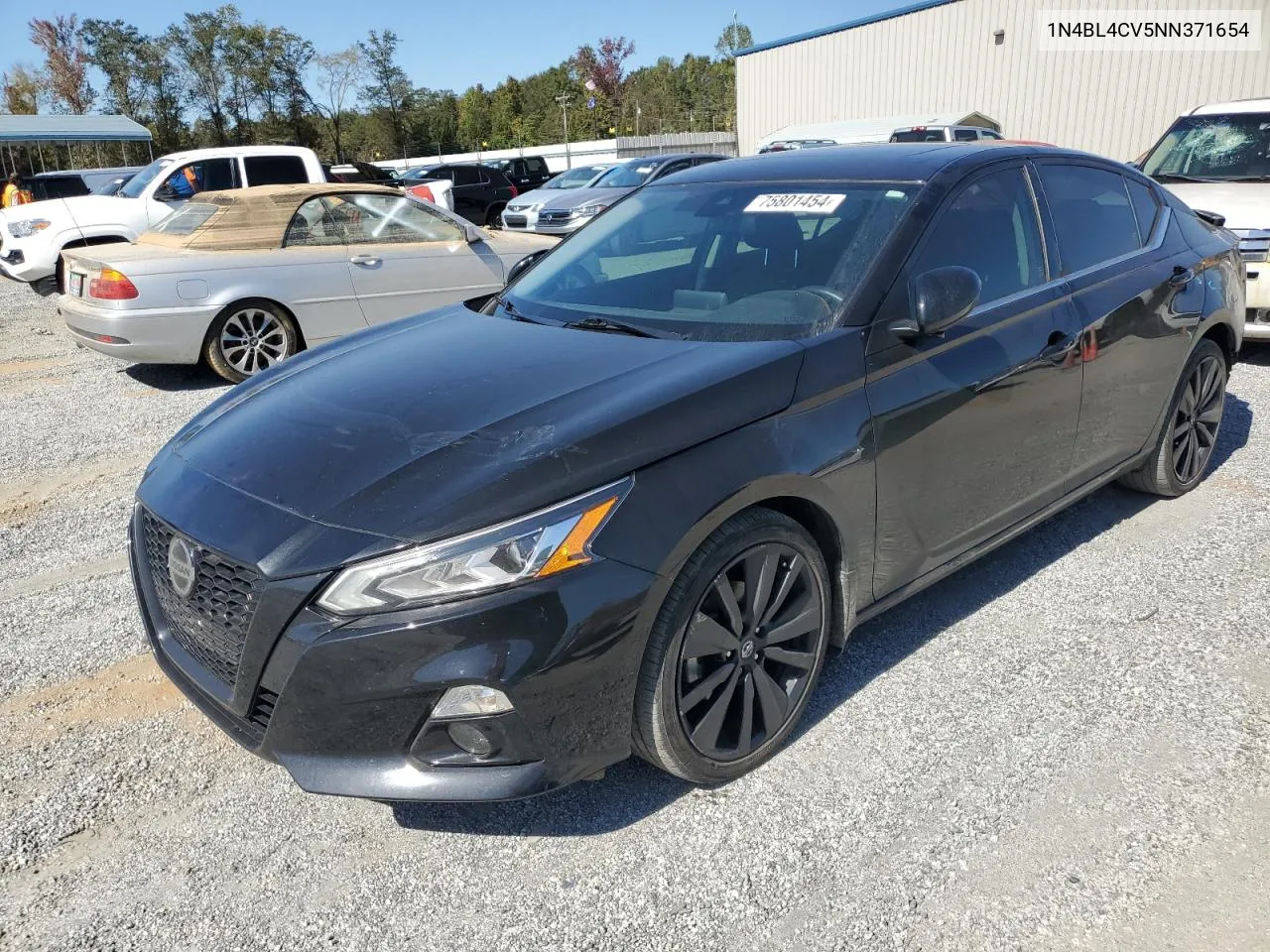 2022 Nissan Altima Sr VIN: 1N4BL4CV5NN371654 Lot: 75801454