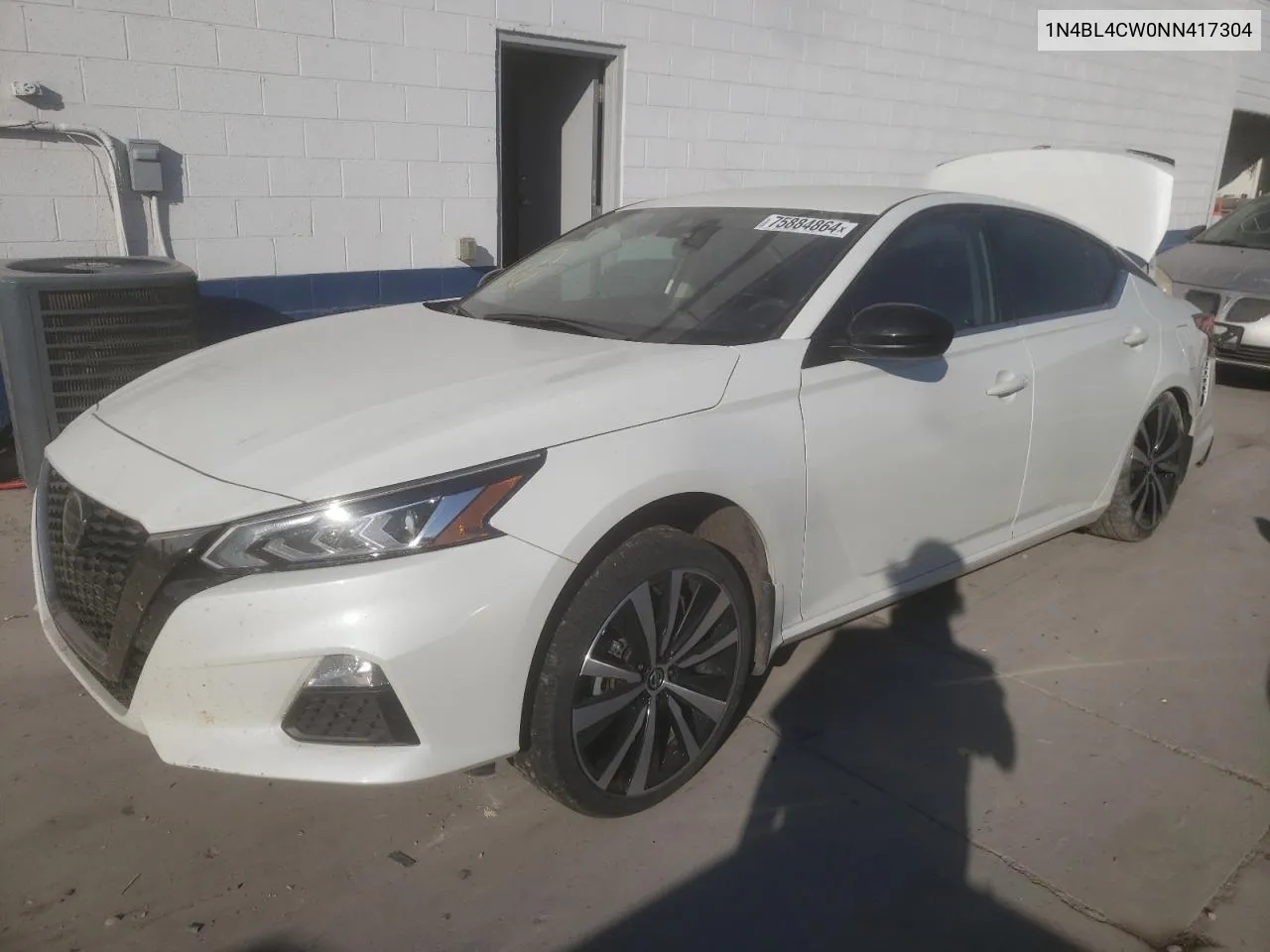 2022 Nissan Altima Sr VIN: 1N4BL4CW0NN417304 Lot: 75884864