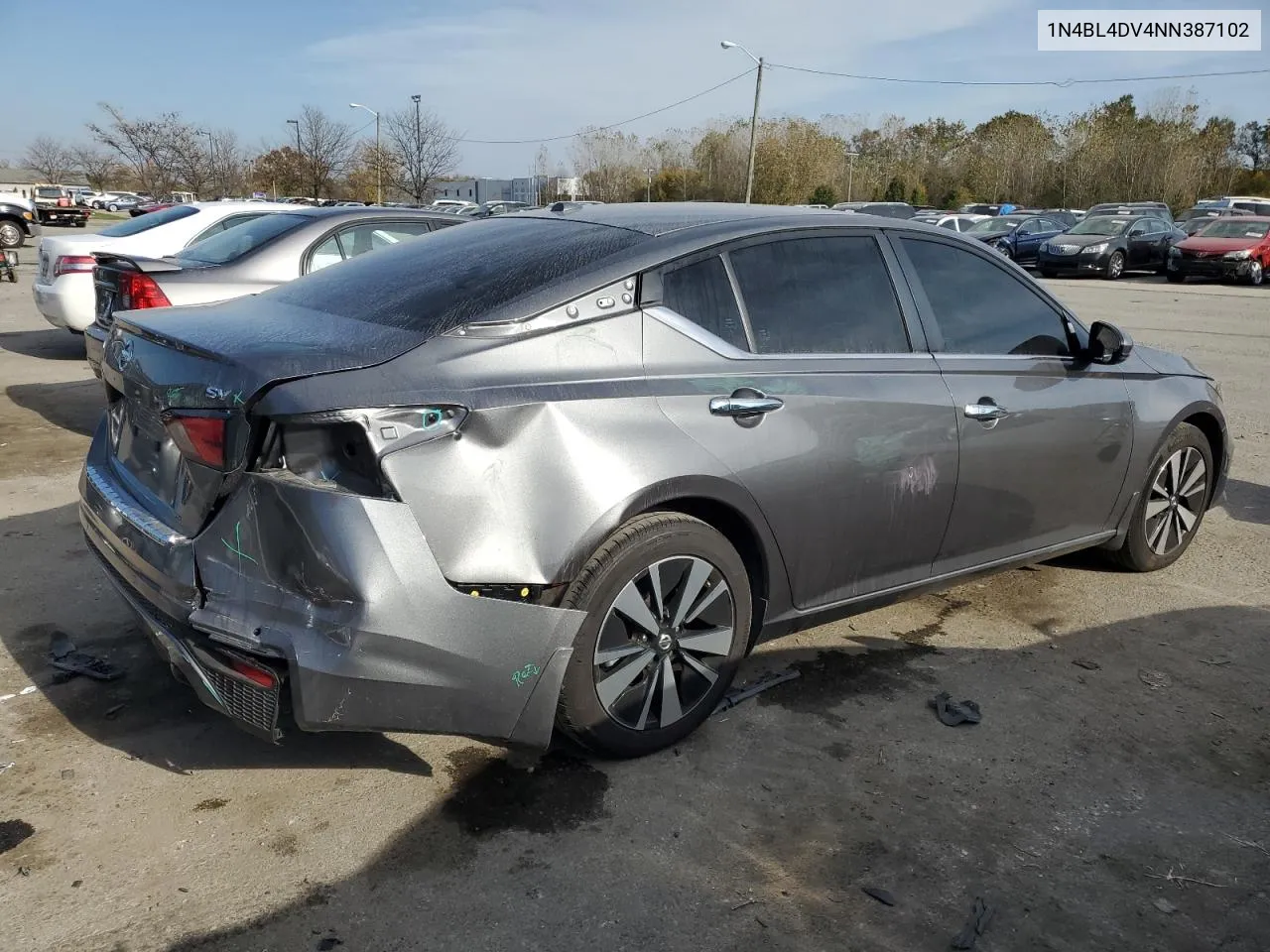 2022 Nissan Altima Sv VIN: 1N4BL4DV4NN387102 Lot: 76598244