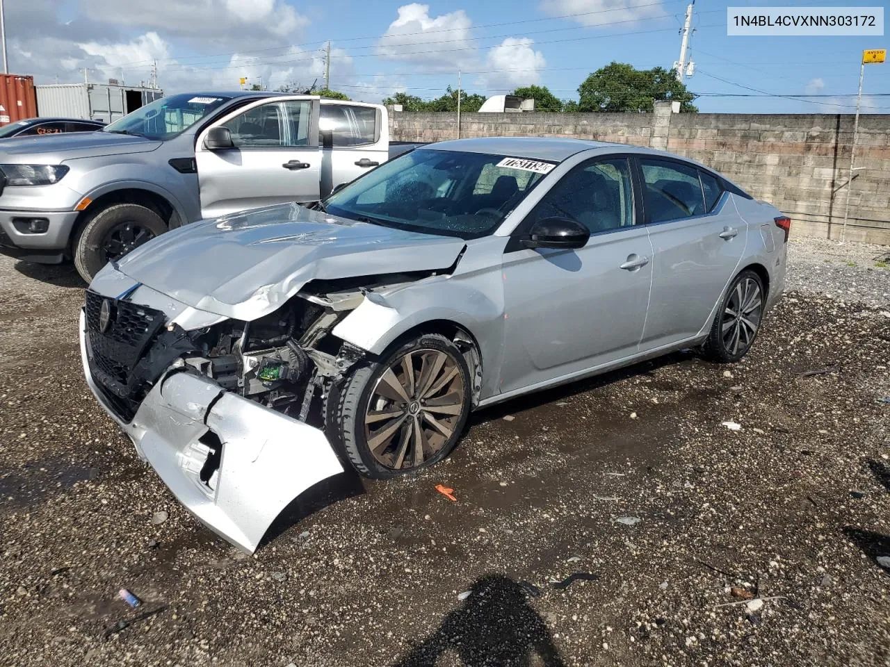 2022 Nissan Altima Sr VIN: 1N4BL4CVXNN303172 Lot: 77531134