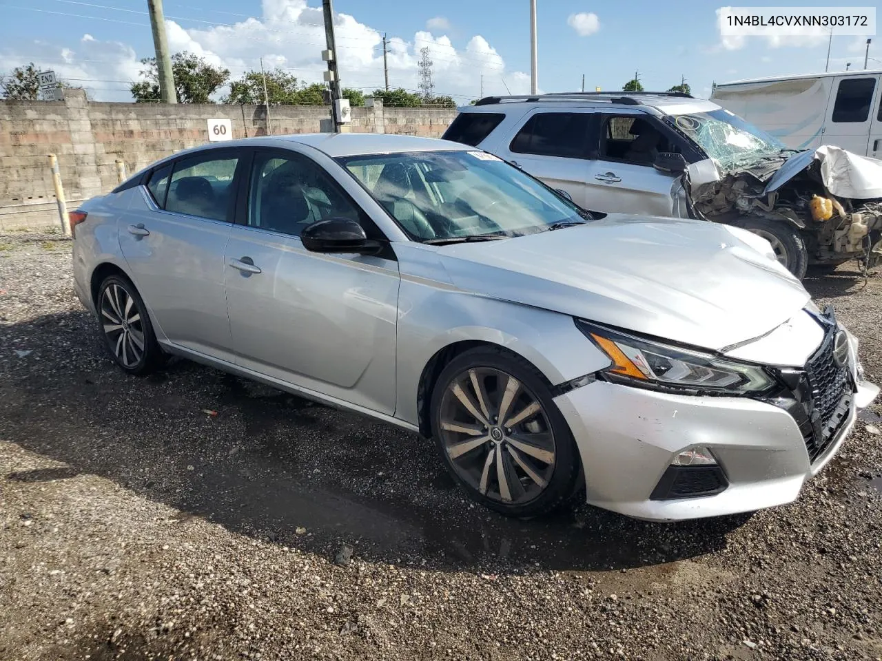 2022 Nissan Altima Sr VIN: 1N4BL4CVXNN303172 Lot: 77531134