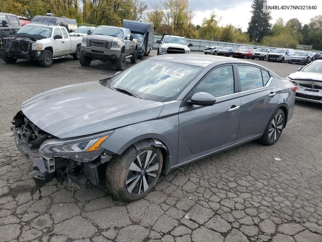 2022 Nissan Altima Sv VIN: 1N4BL4DV7NN321840 Lot: 78535764