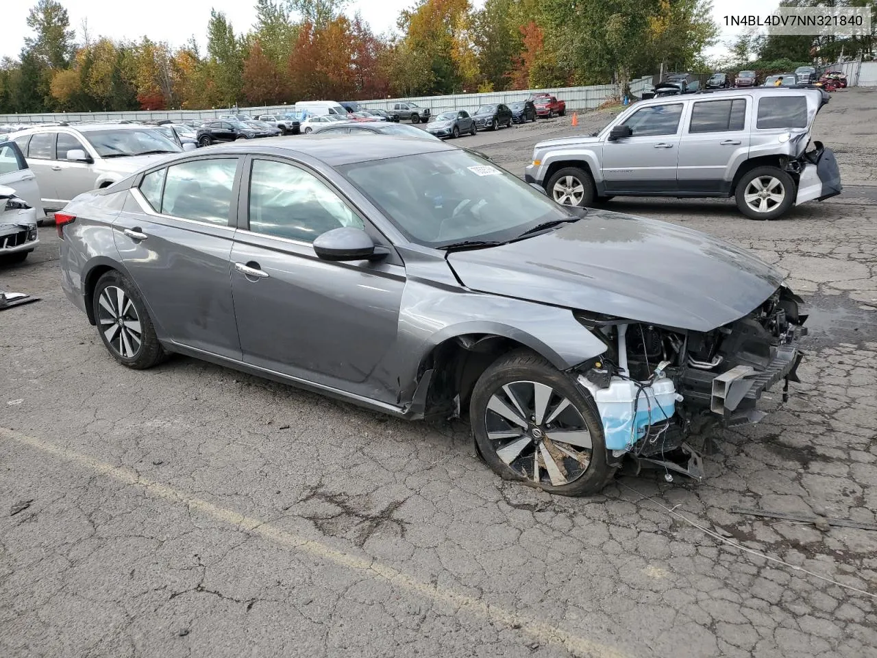 2022 Nissan Altima Sv VIN: 1N4BL4DV7NN321840 Lot: 78535764