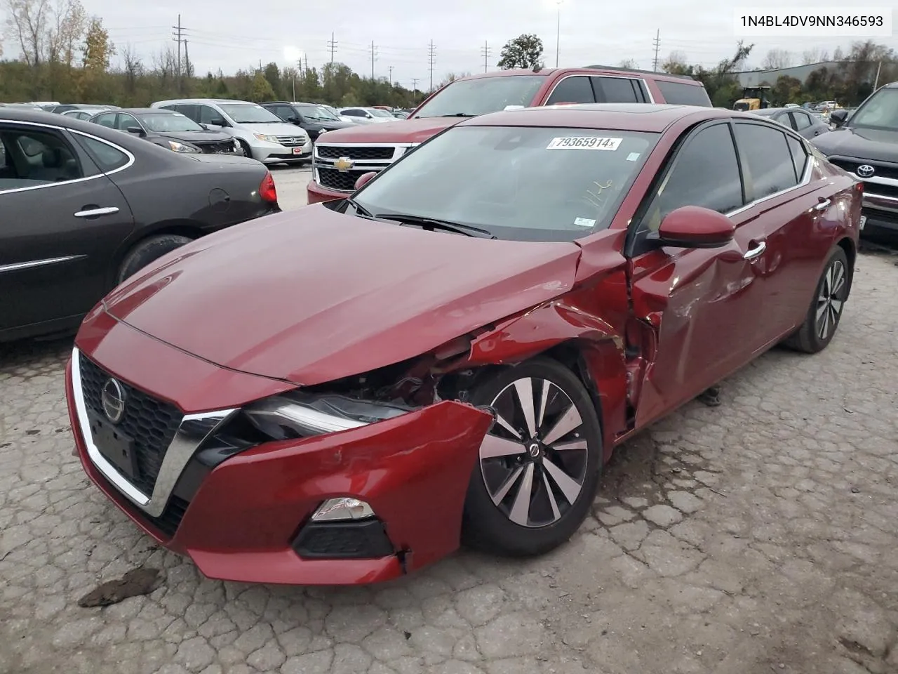 2022 Nissan Altima Sv VIN: 1N4BL4DV9NN346593 Lot: 79365914