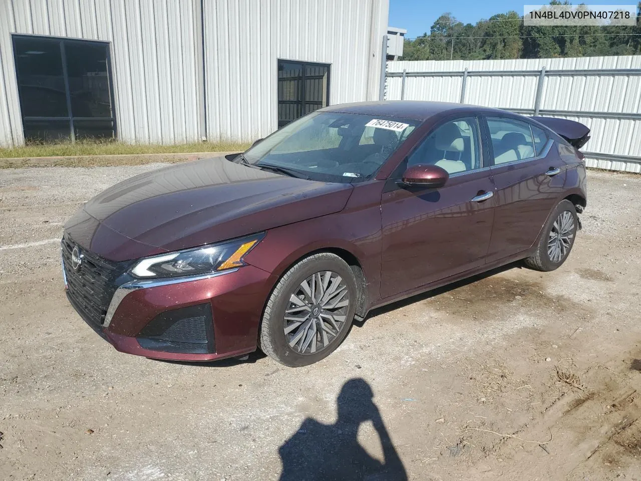 2023 Nissan Altima Sv VIN: 1N4BL4DV0PN407218 Lot: 76475014