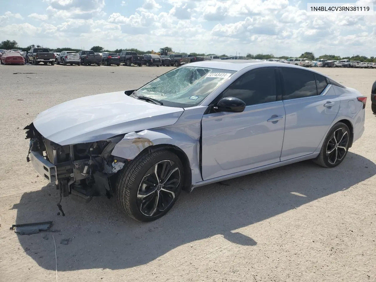 2024 Nissan Altima Sr VIN: 1N4BL4CV3RN381119 Lot: 72743434