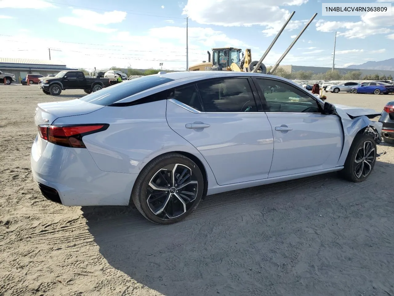 2024 Nissan Altima Sr VIN: 1N4BL4CV4RN363809 Lot: 74970544