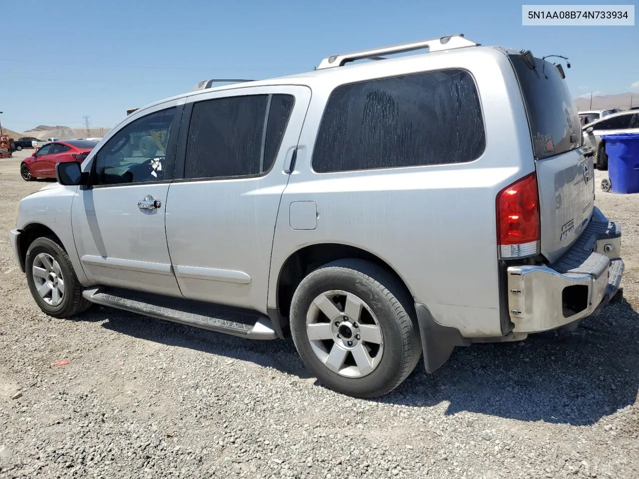 2004 Nissan Armada Se VIN: 5N1AA08B74N733934 Lot: 60878094