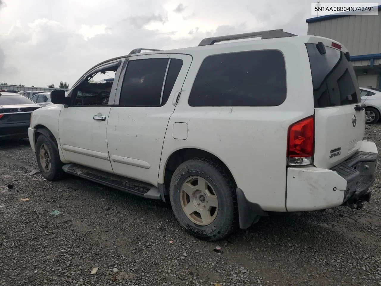 5N1AA08B04N742491 2004 Nissan Armada Se