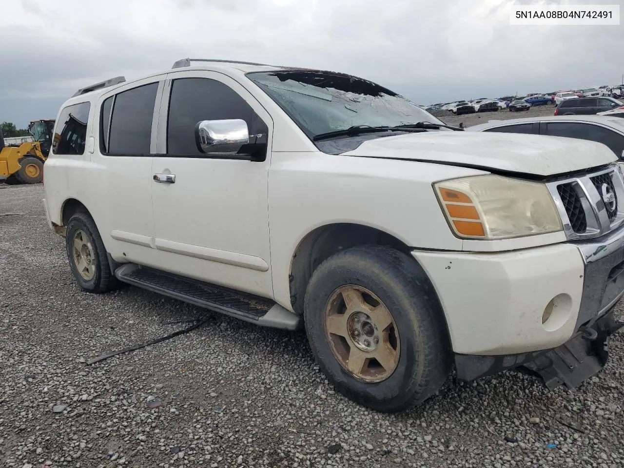 5N1AA08B04N742491 2004 Nissan Armada Se