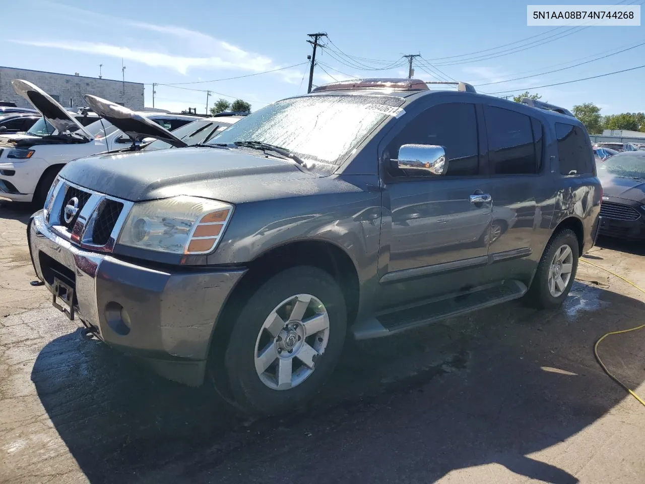 2004 Nissan Armada Se VIN: 5N1AA08B74N744268 Lot: 69940614