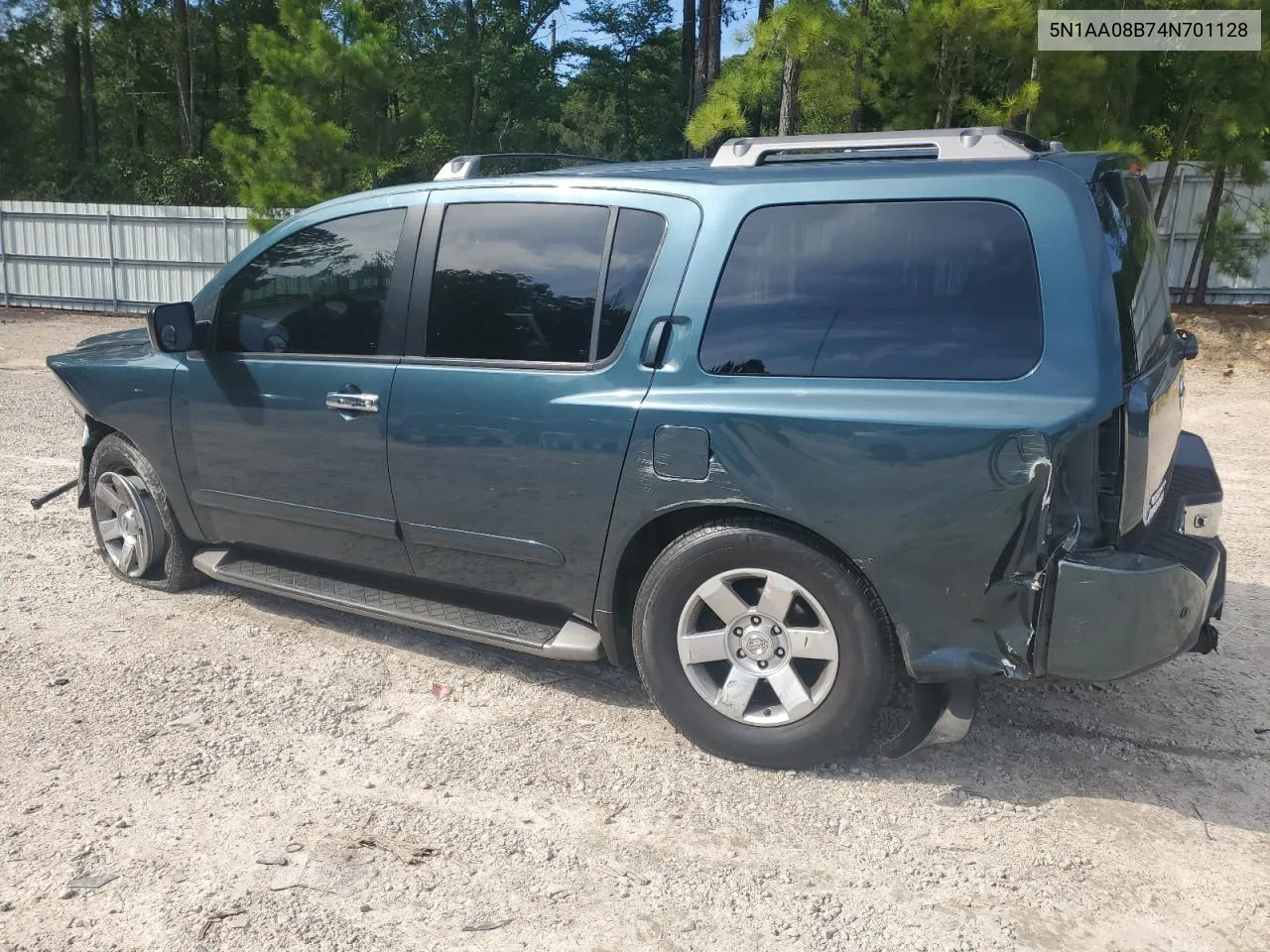 2004 Nissan Armada Se VIN: 5N1AA08B74N701128 Lot: 70433224