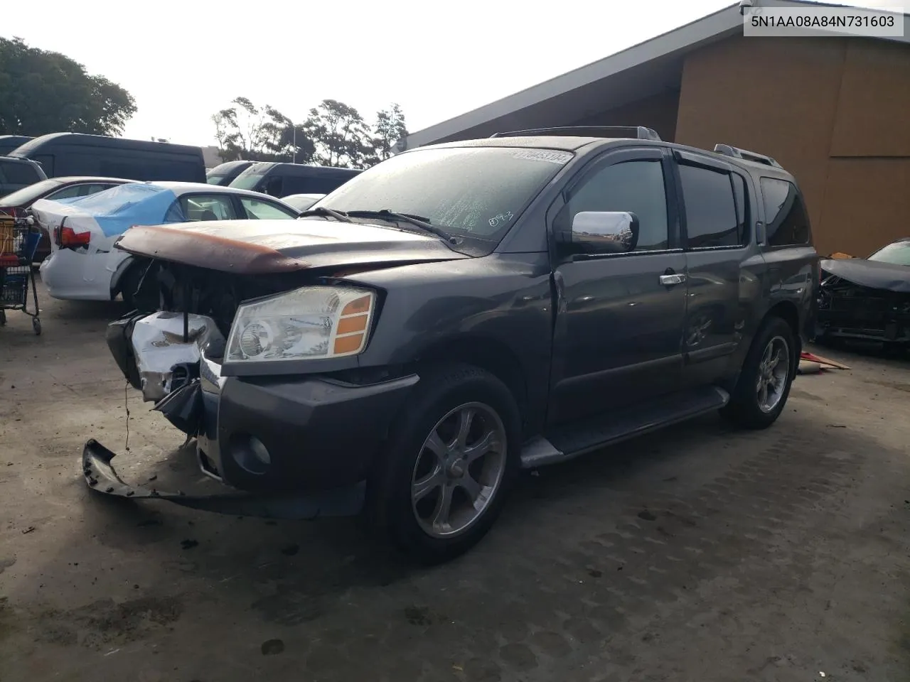 2004 Nissan Armada Se VIN: 5N1AA08A84N731603 Lot: 70453104