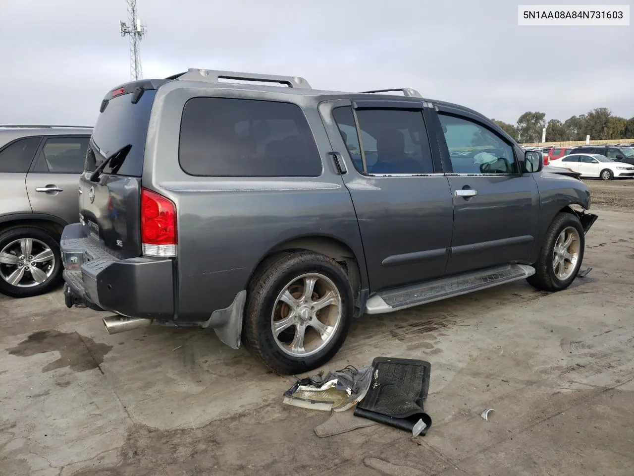 2004 Nissan Armada Se VIN: 5N1AA08A84N731603 Lot: 70453104