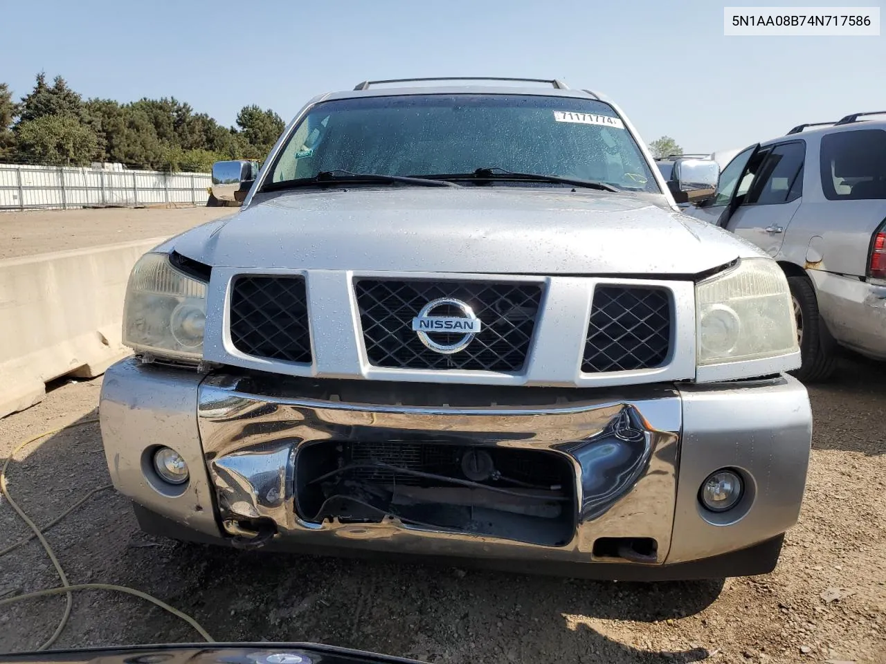 2004 Nissan Armada Se VIN: 5N1AA08B74N717586 Lot: 71171774