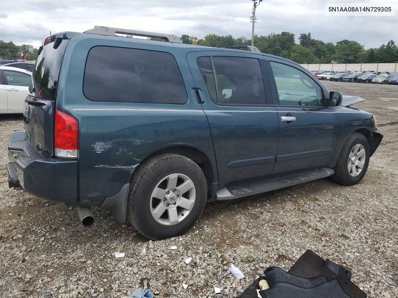 2004 Nissan Armada Se VIN: 5N1AA08A14N729305 Lot: 72144864