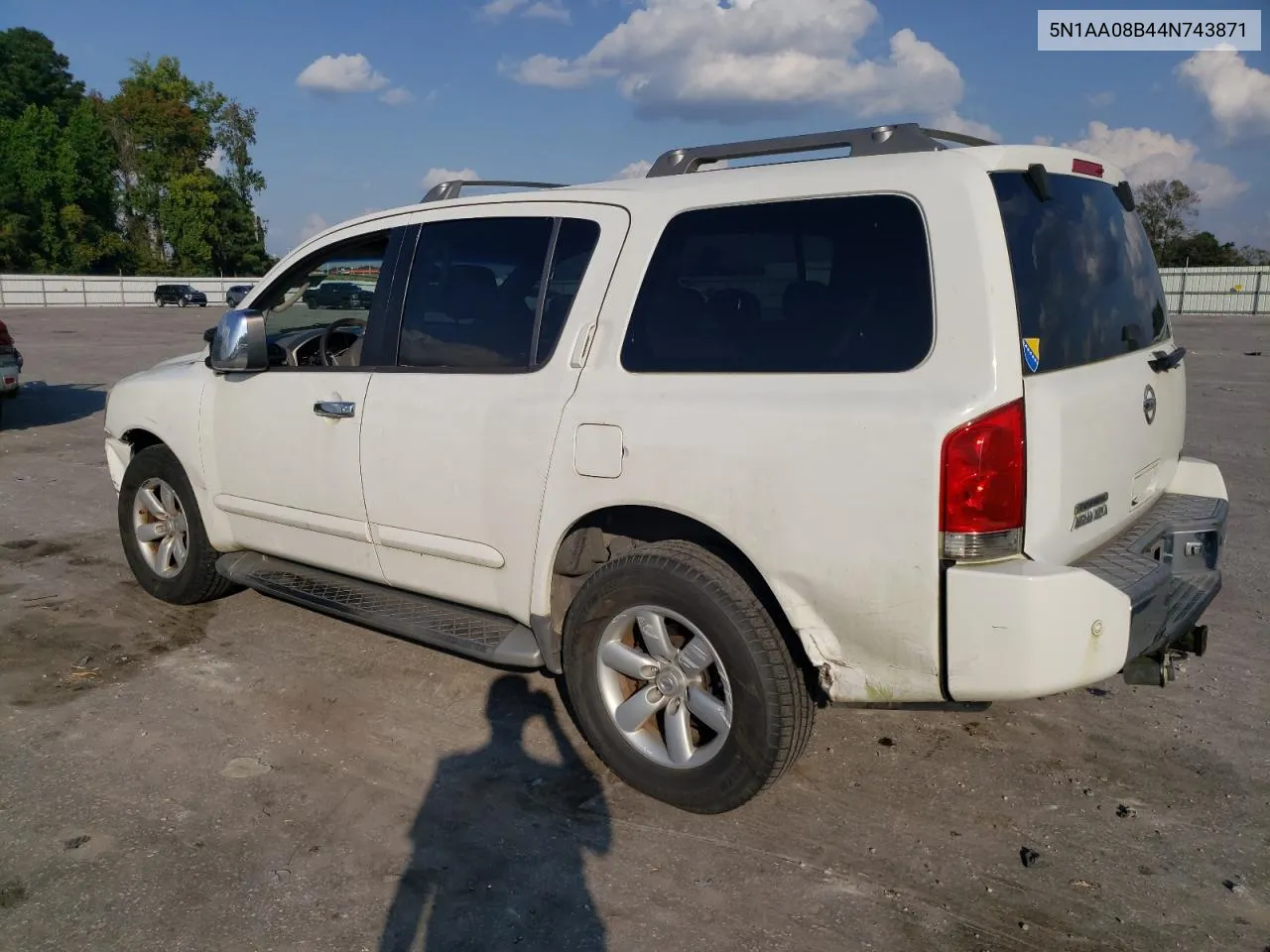 2004 Nissan Armada Se VIN: 5N1AA08B44N743871 Lot: 74800544