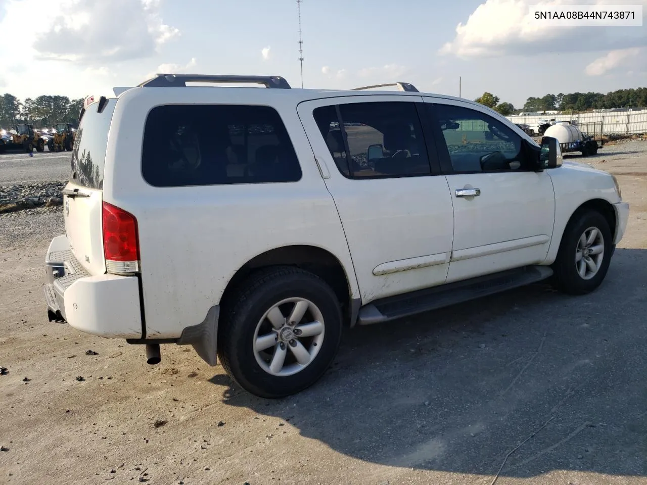 2004 Nissan Armada Se VIN: 5N1AA08B44N743871 Lot: 74800544