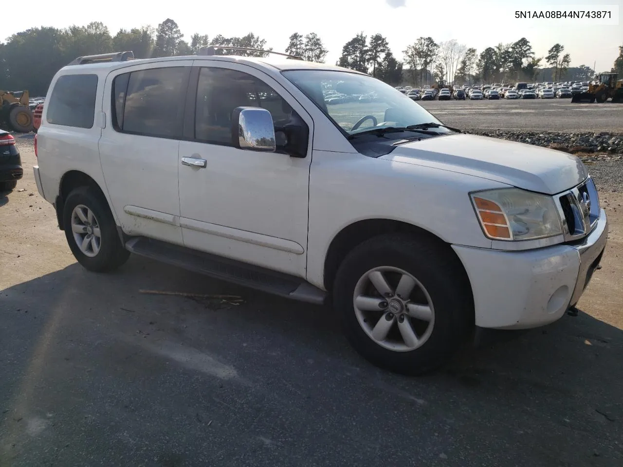 2004 Nissan Armada Se VIN: 5N1AA08B44N743871 Lot: 74800544